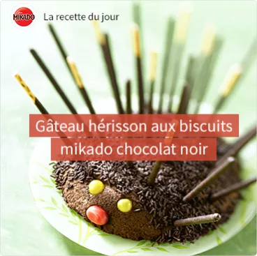 daily recette gateau herisson batonnet mikado