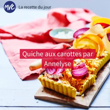 Quiche aux carottes par Annelyse