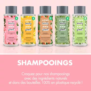 Love Beauty and Planet shampooings