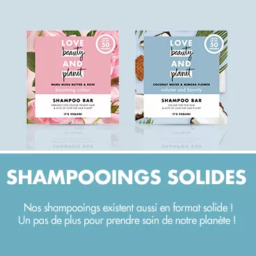Love Beauty and Planet shampooings solides