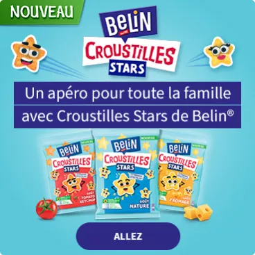 Découvrez Belin Croustilles Stars, pour des apéros en famille !
