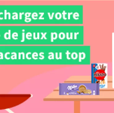 MILKA BISCUIT Départ en vacances Card reduc