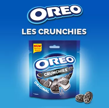 Oreo crunchie gamme