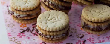 Whoopies au chocolat blanc avec Prince®