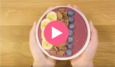 belVita Smoothie bowl gourmand et coloré réalisé par Annelyse