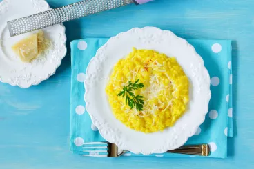 Une recette de risotto au safran