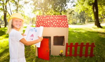 Réaliser une cabane pour les enfants avec les biscuits Petit Ecolier de LU® au format barre