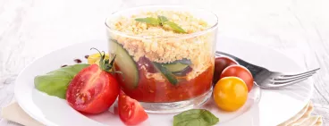 Recette Verrine tomate courgette