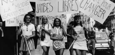 Photo d’époque de femmes militantes