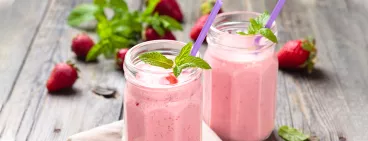 Milkshake à la fraise avec Carte d’Or®