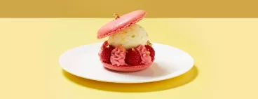 macaron fraise