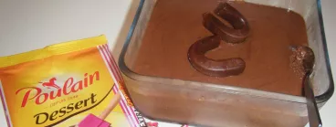 Mousse au chocolat Poulain® noir extra au Carambar®
