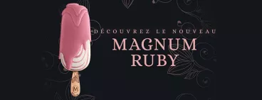 glace nouveau Magnum ruby fèves cacao naturel 