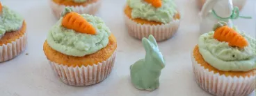 Des cupcakes carrot cakes pour Pâques.