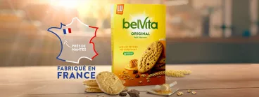 pack de belVita sur une table au soleil