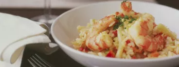 Risotto au fenouil et gambas