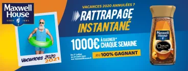 Cet été, tentez de remporter 1000€ chaque semaine avec Maxwell House