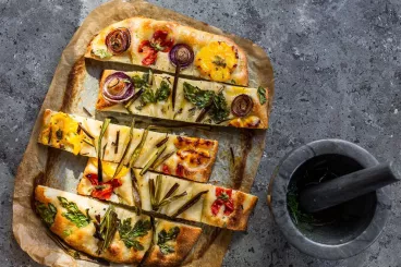 Une focaccia