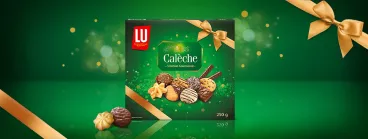 Le pack de Calèche de LU sur un fond vert 