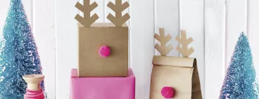 Du papier cadeau DIY en forme de cerf