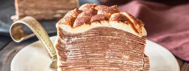 Le gâteau de crêpes à la pâte à tartiner Milka® Le gâteau de crêpes Patamilka®
