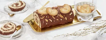 Bûche roulée aux biscuits Palmito®