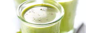 Velouté glacé de petits pois au Philadelphia®
