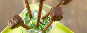 Sucettes au caramel et Mikado® King Choco