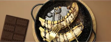 Papillotes banane-choco-coco au barbecue 