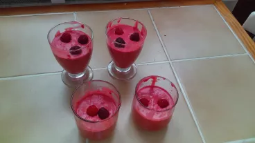 Mousse de framboise