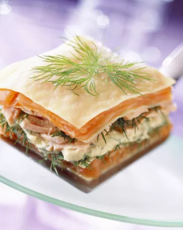Lasagnes aux deux saumons avec Philadelphia® Saumon et Aneth