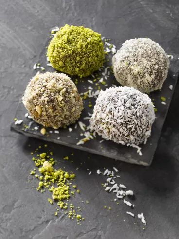 Truffes au Philadelphia® avec Milka® et aux fruits secs