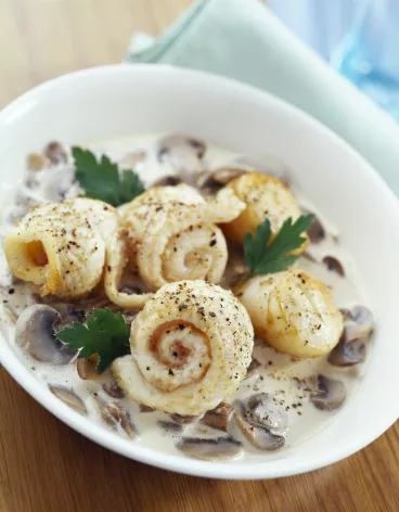 Goujonnettes de sole aux champignons 