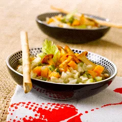 Risotto au poulet, légumes et champignons avec Knorr®
