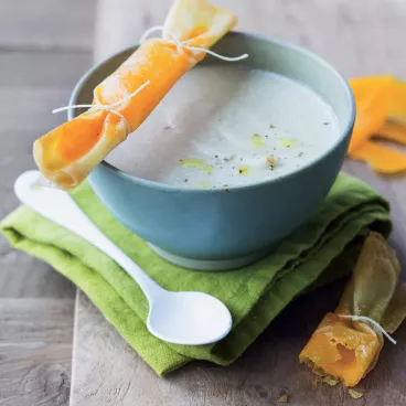 Velouté de topinambour à la muscade