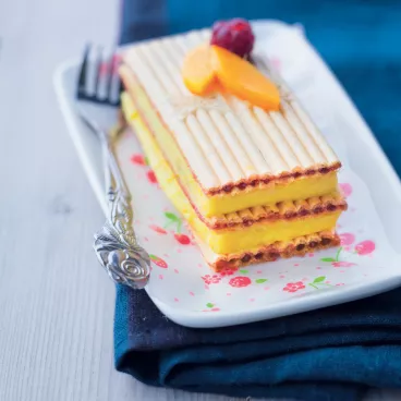 Mille-feuilles croustillant avec La Paille d’Or®