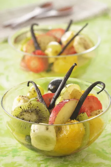 Salade de fruits à la vanille