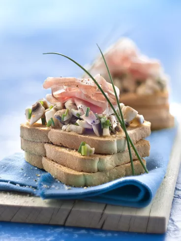 Tartine Heudebert® aux champignons de Paris