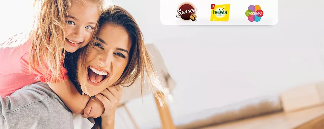 Des idées pour la Fête des mères avec belVita® Petit Déjeuner, Senseo® et Tassimo®.