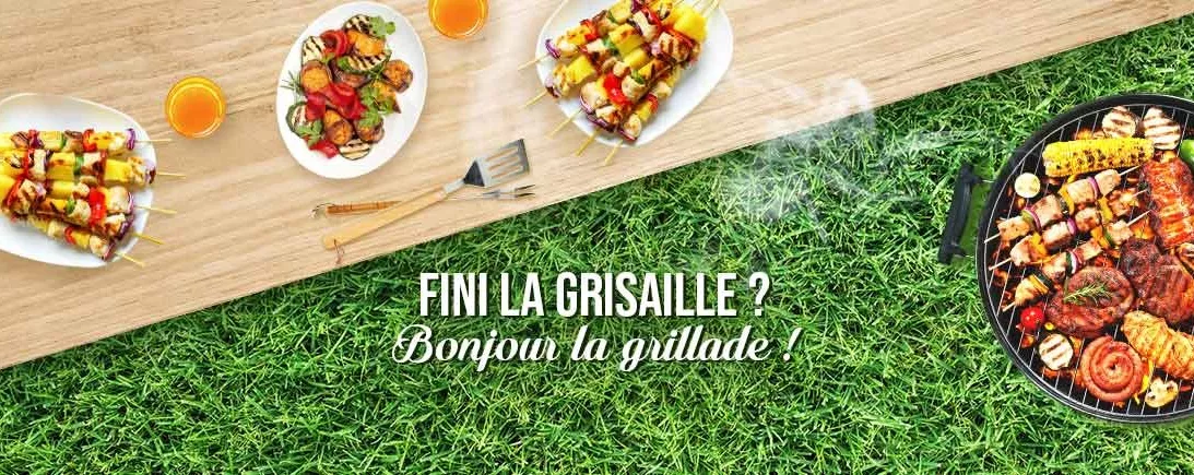 Barbecue dans jardin