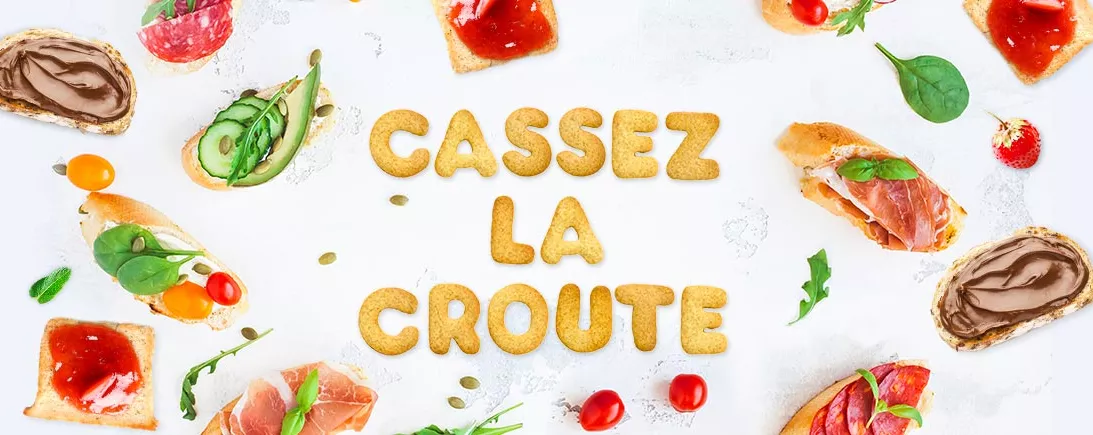 tranches de pains et bruschetta pour un casse-croute
