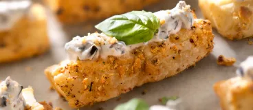 Craquants aux biscuits Belin ® Minizza et crème de ricotta