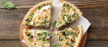 Quiche au saumon et poireaux avec Maïzena®