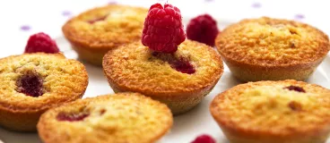 Financiers à la framboise