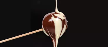 Une sucette au chocolat