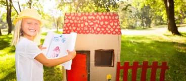 Réaliser une cabane pour les enfants avec les biscuits Petit Ecolier de LU® au format barre