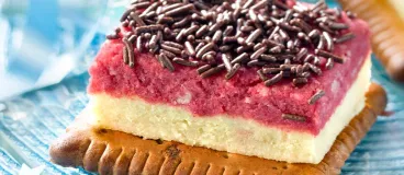 Tartines glacées vanille fraise aux Petit LU® pépites de chocolat