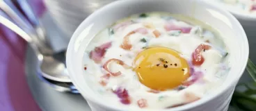 Oeuf cocotte à la cancoillotte