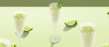   Un dessert glacé avec du Sorbet Carte d’Or® Citron Vert