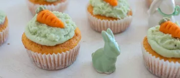 Des cupcakes carrot cakes pour Pâques.